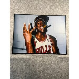 Michael Jordan Chicago Bulls 3 NBA Champs Rug Non Slip Back